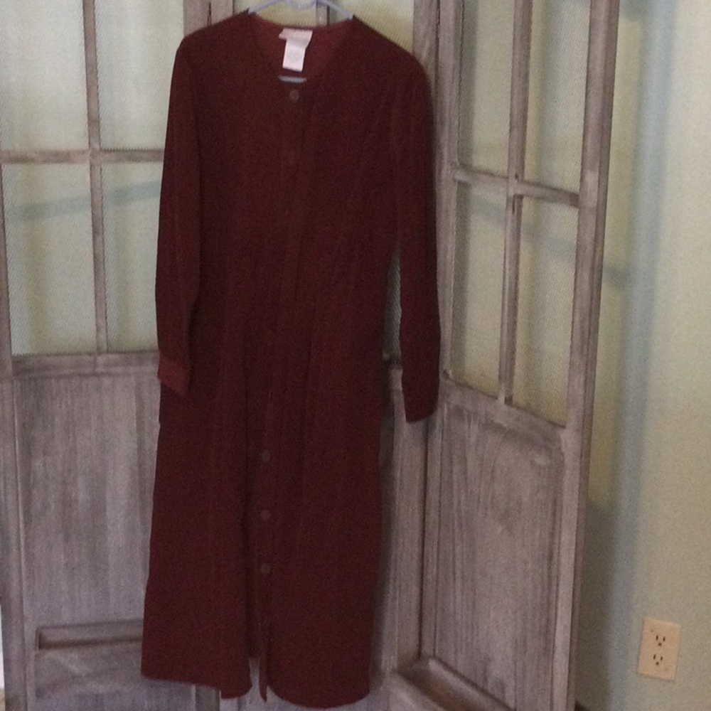 Blair Burgundy corduroy long dress